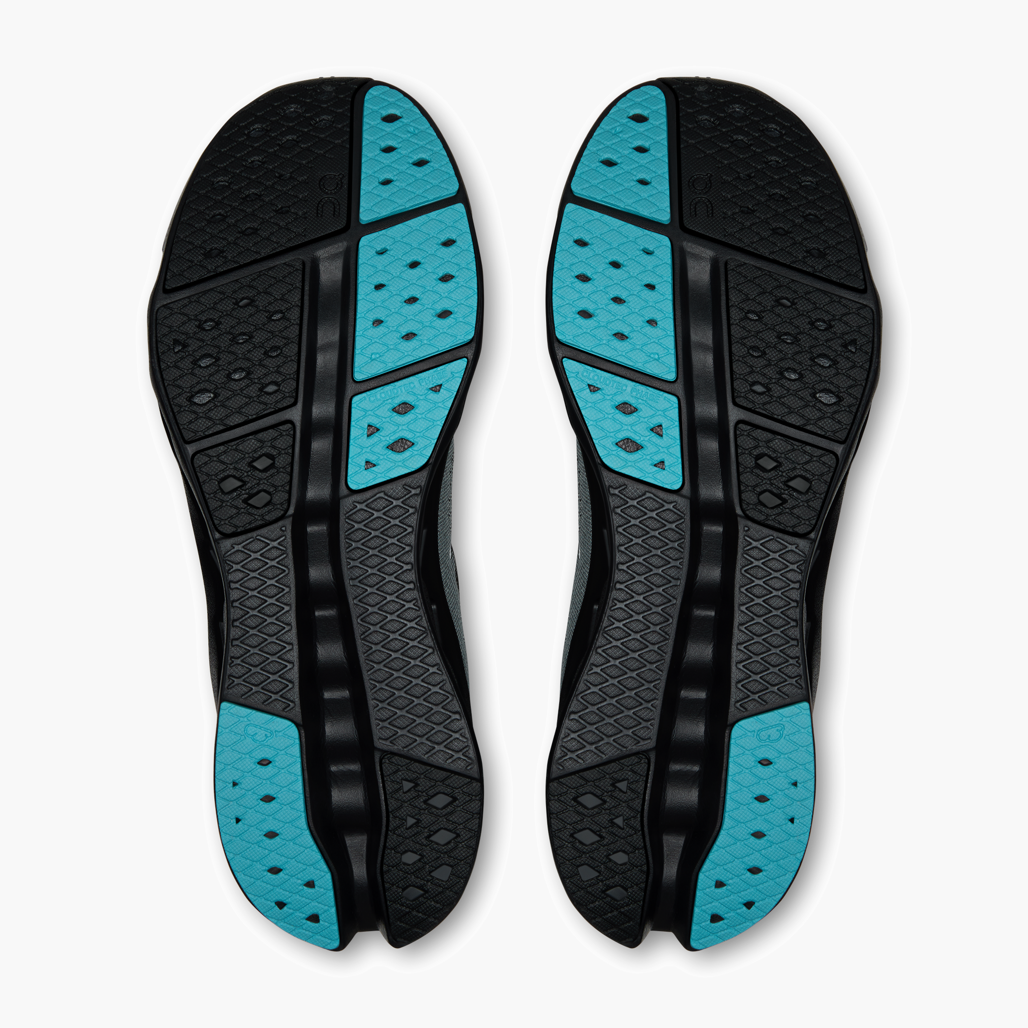 Sole angle shot of Men's Cloudsurfer 2 in Black | Flurry