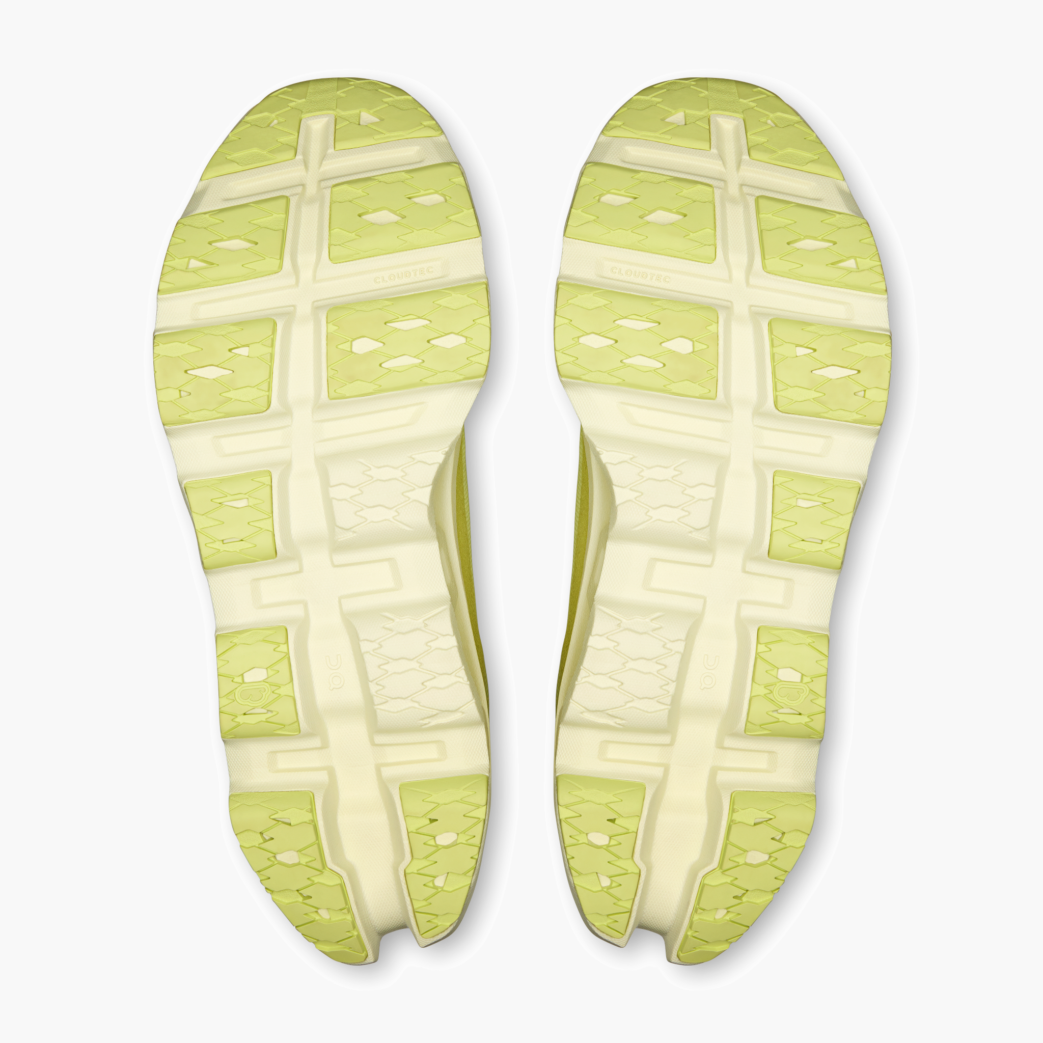 Sole angle shot of Men's Cloudmonster 3 in Limelight | Seedling