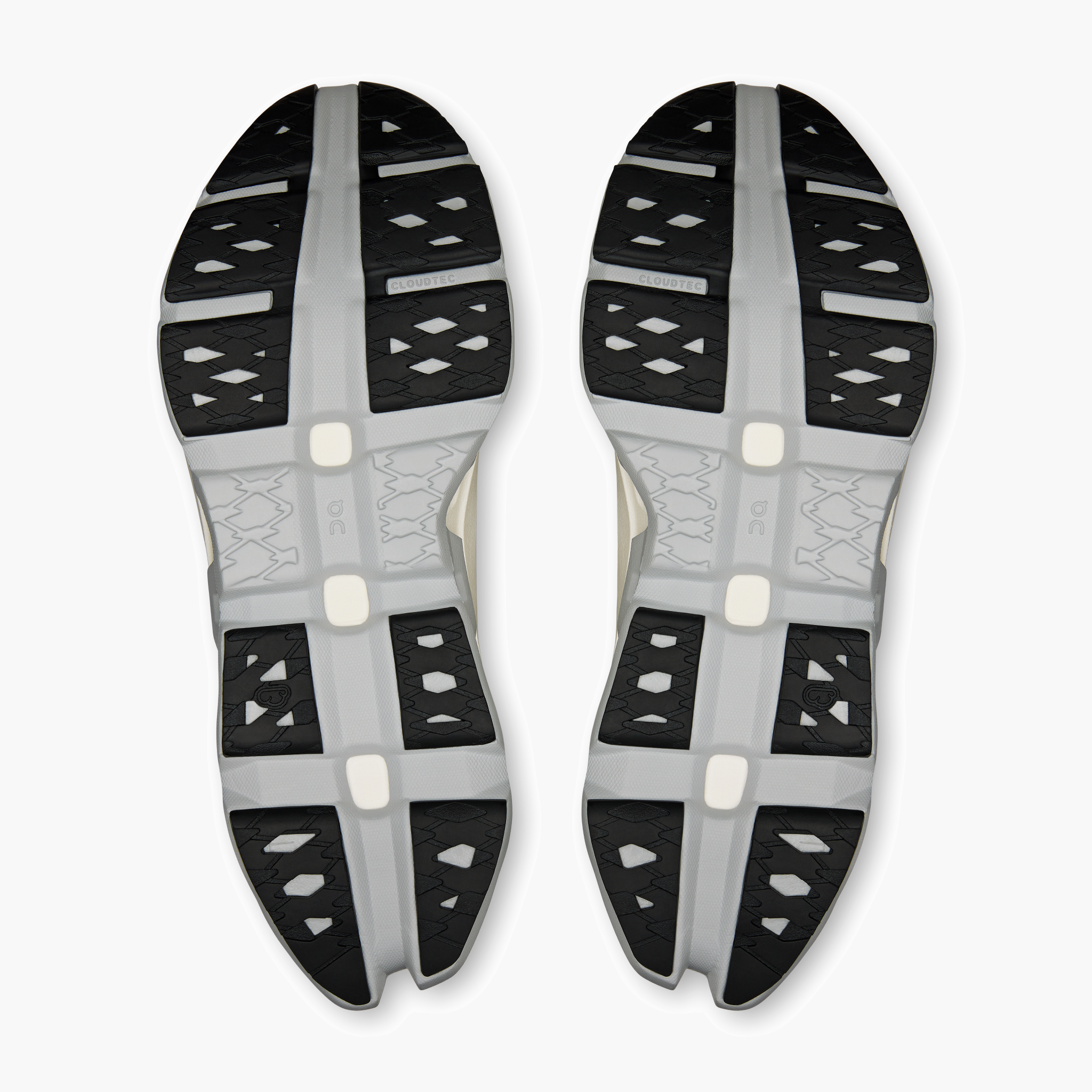 Sole angle shot of Men's Cloudmonster 3 Hyper in Glacier | Black