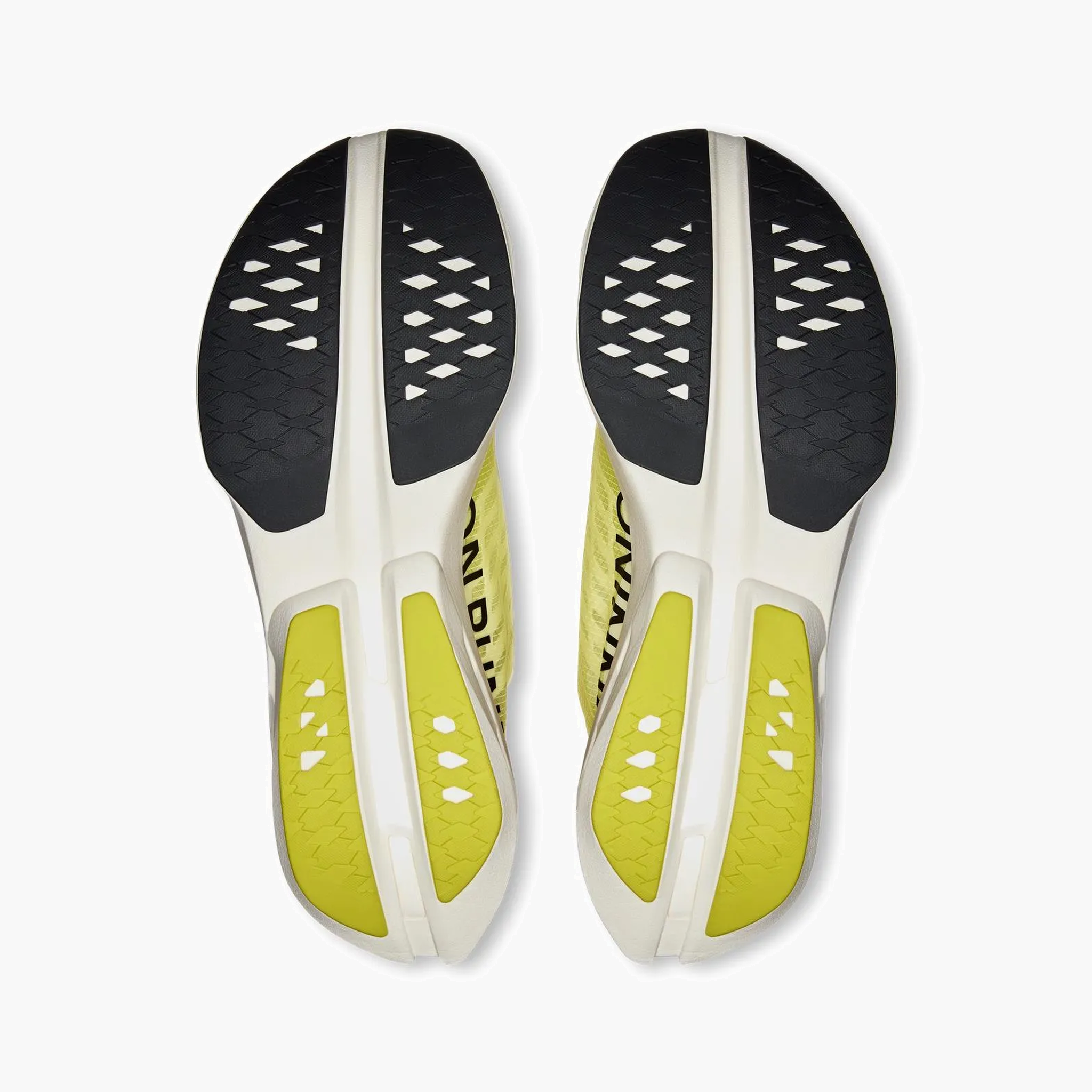 Sole angle shot of Women's Cloudboom Strike in Limelight / Wolf