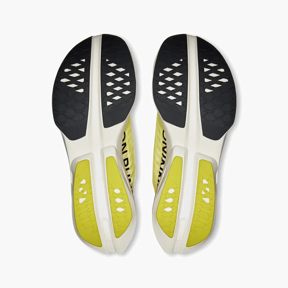 Sole angle shot of Women's Cloudboom Strike in Limelight / Wolf