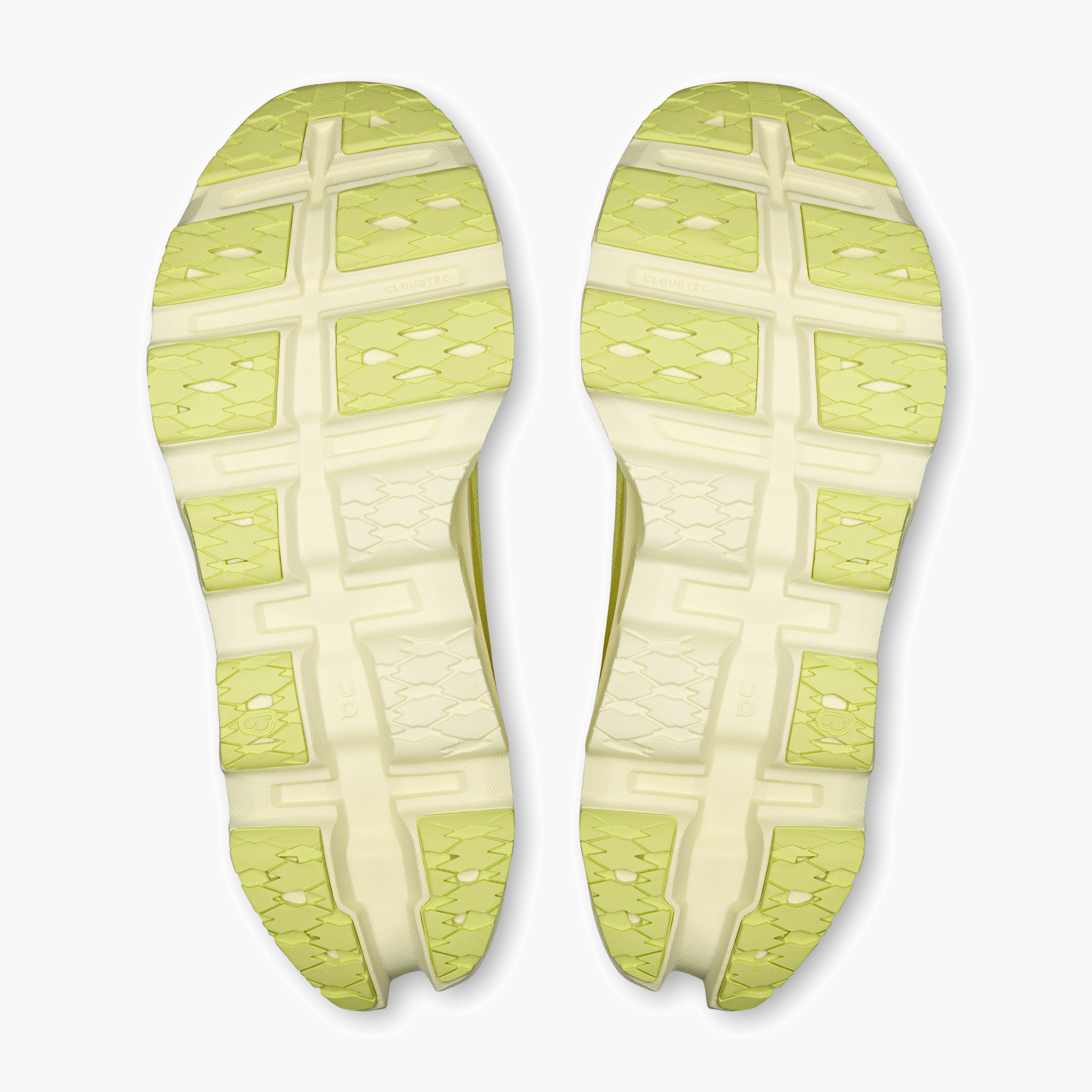 Sole angle shot of Women's Cloudmonster 3 in Limelight | Seedling