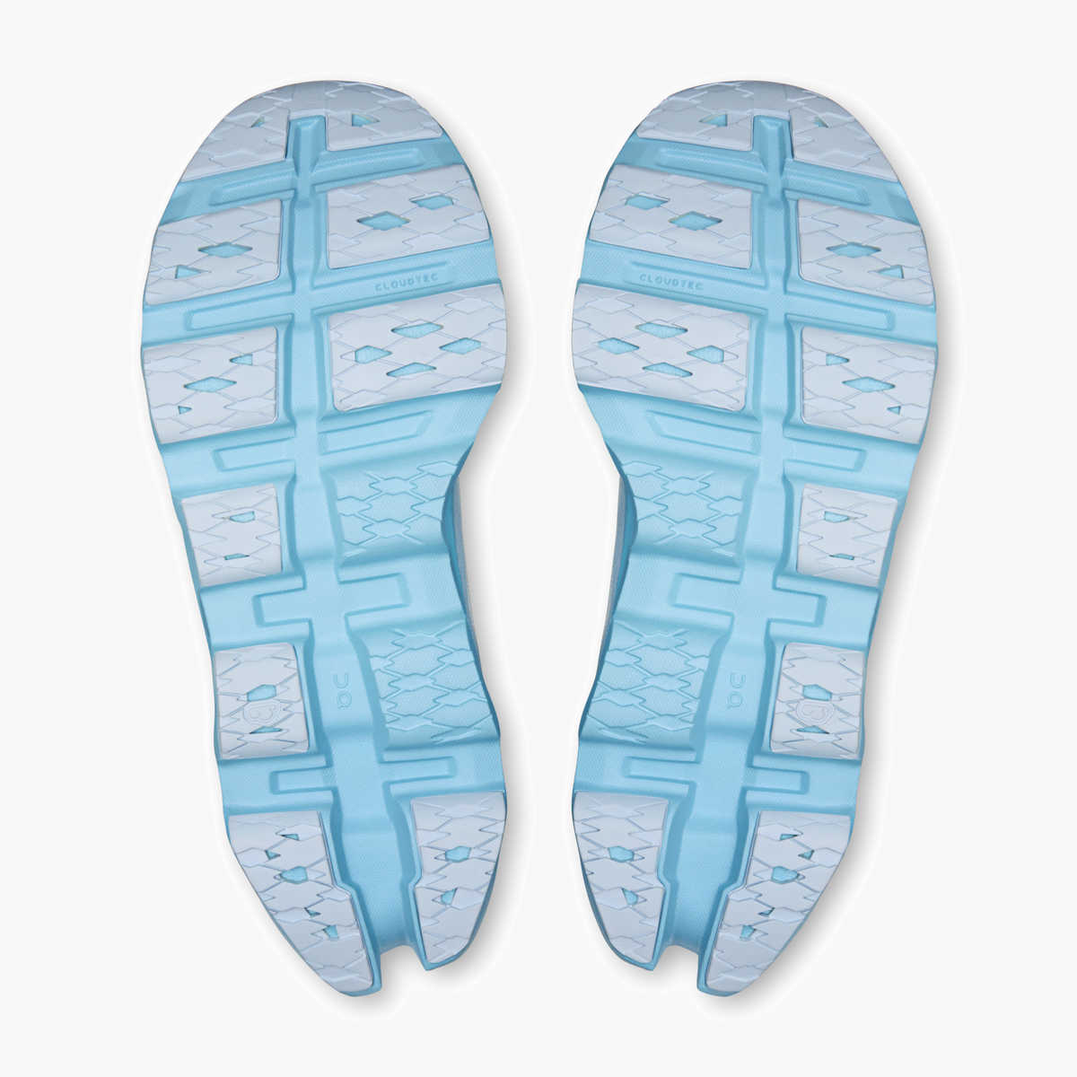 Sole angle shot of Women's Cloudmonster 3 in Ivory | Topaz