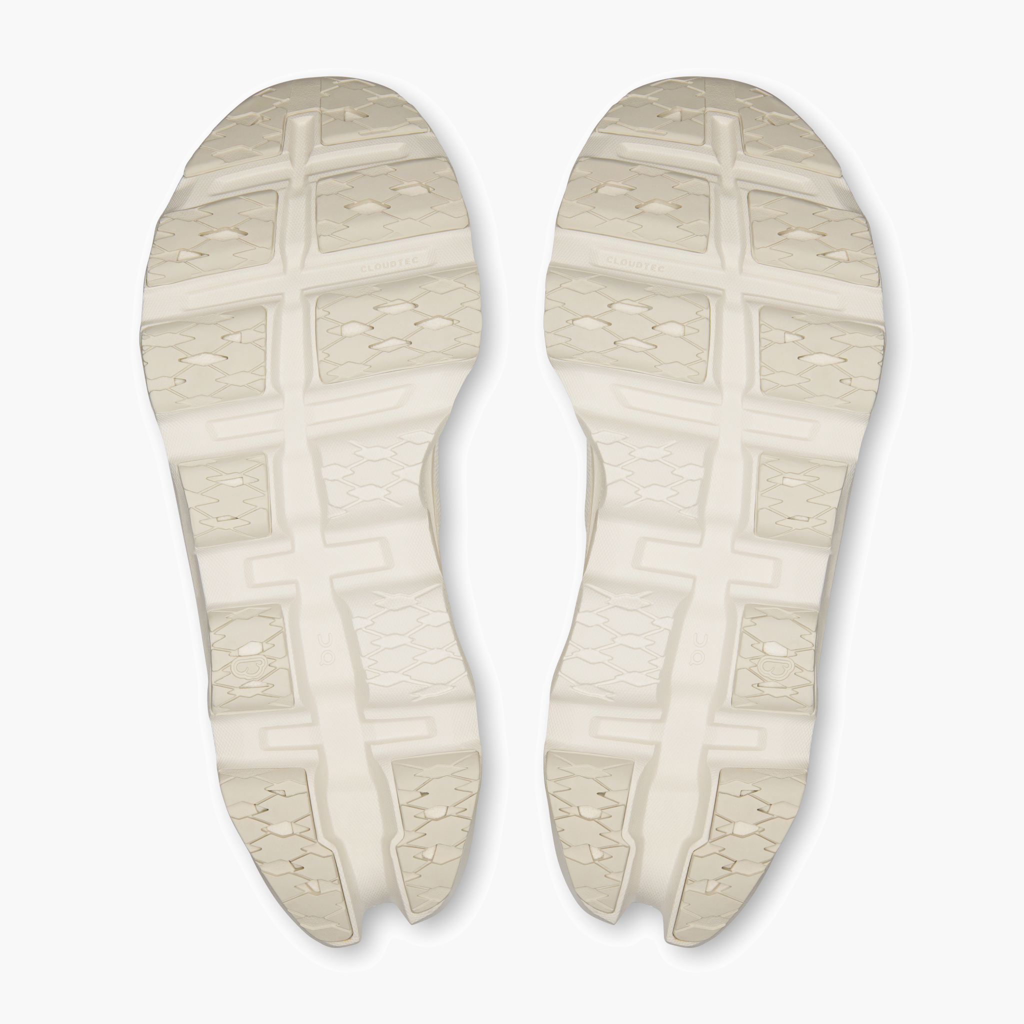 Sole angle shot of Women's Cloudmonster 3 in Ivory | Ray