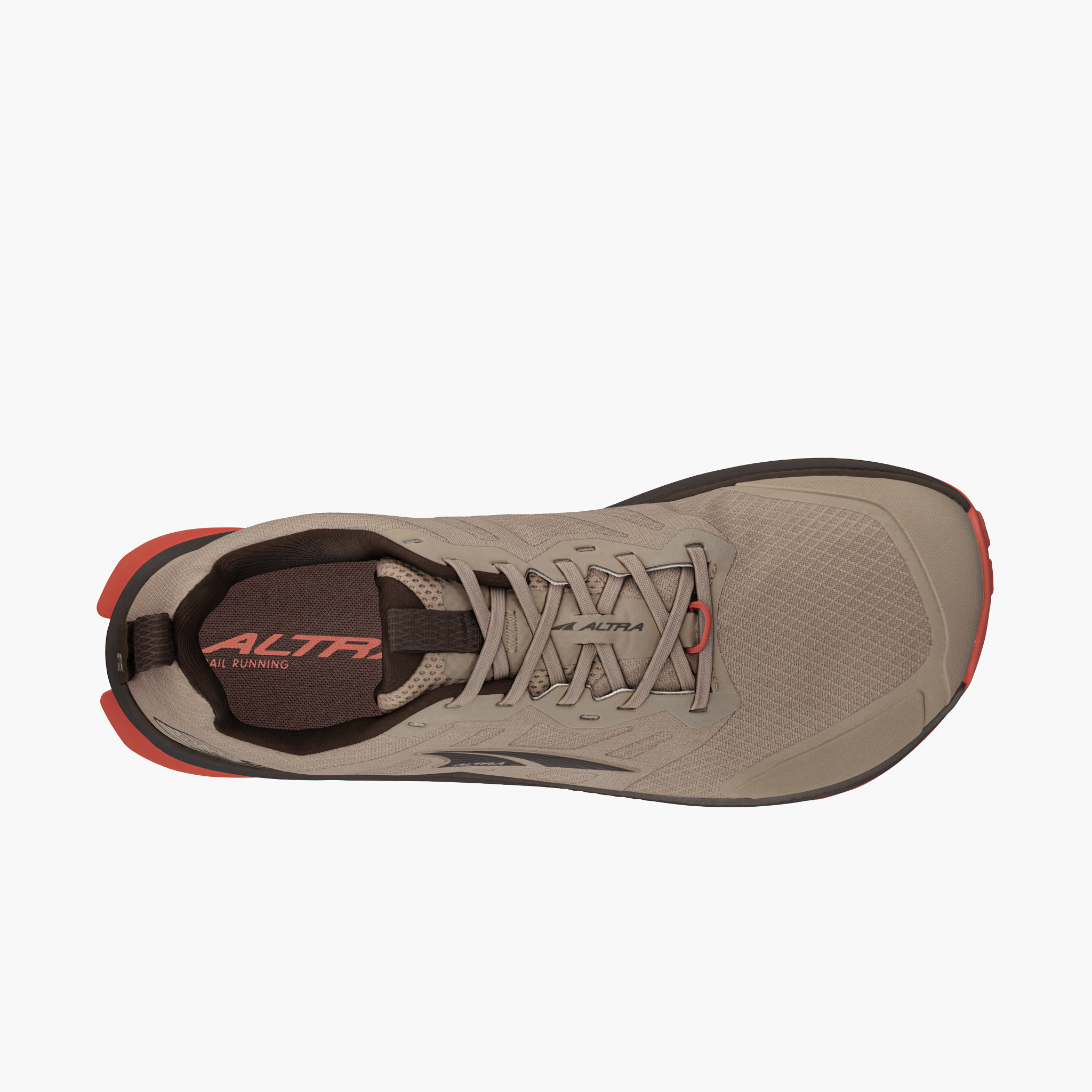 Sole angle shot of Men's Lone Peak 9 in Brown