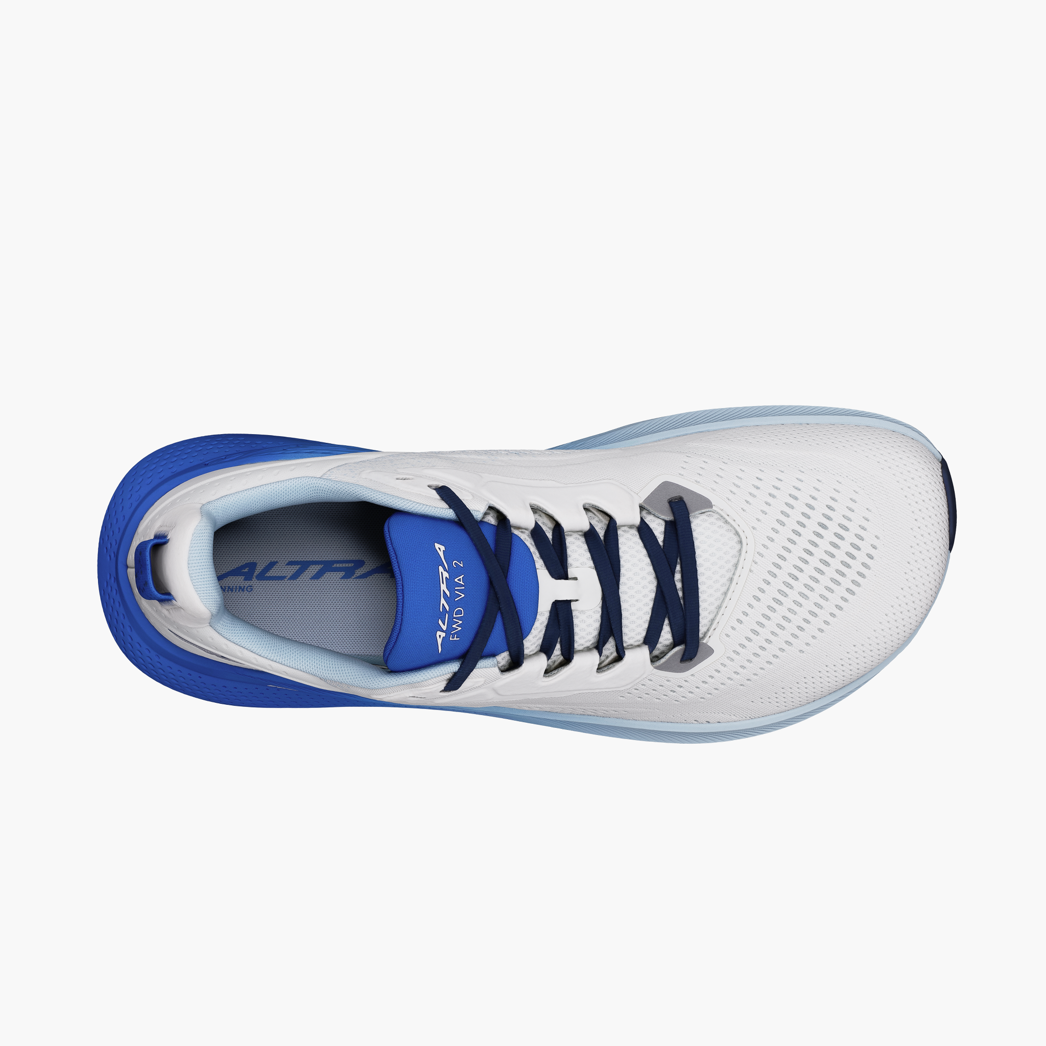 Sole angle shot of Men's Fwd Via 2 in Blue / Gray