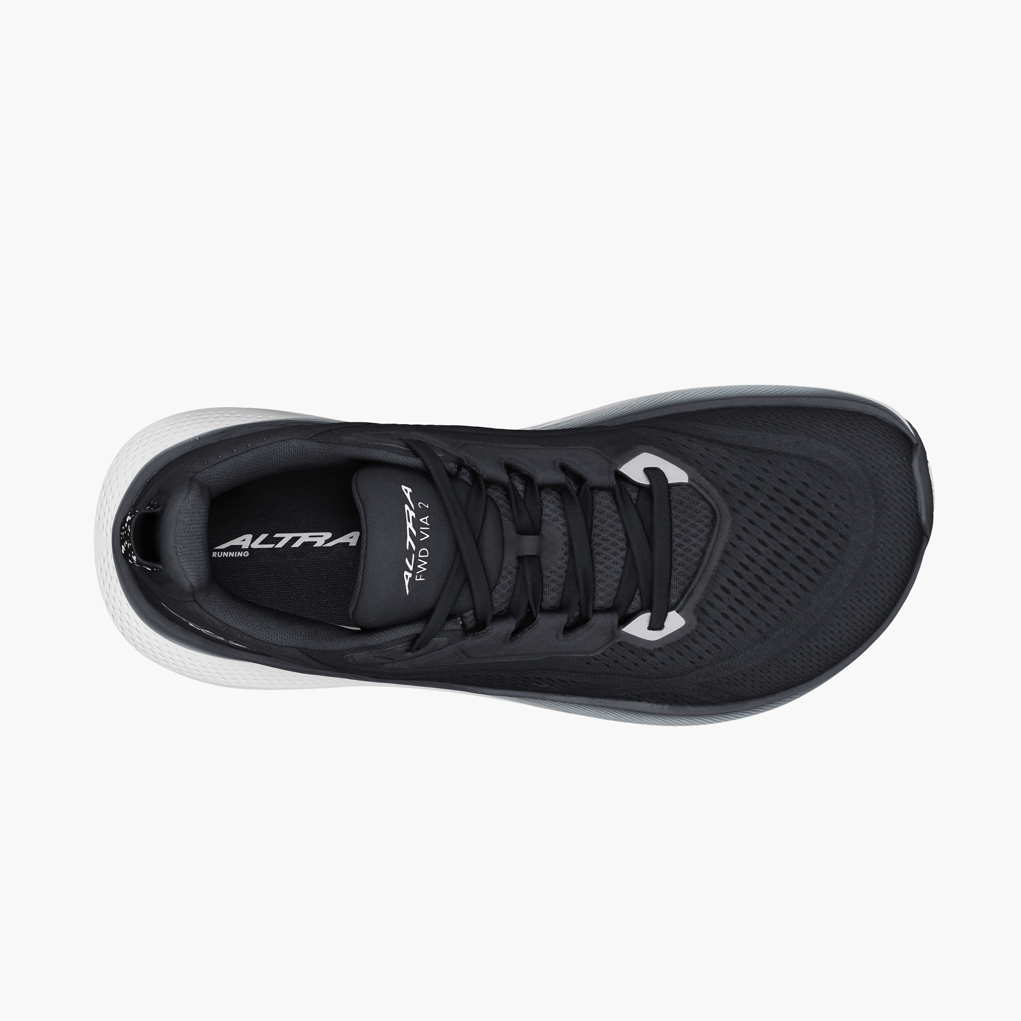 Sole angle shot of Women's Fwd Via 2 in Black / White
