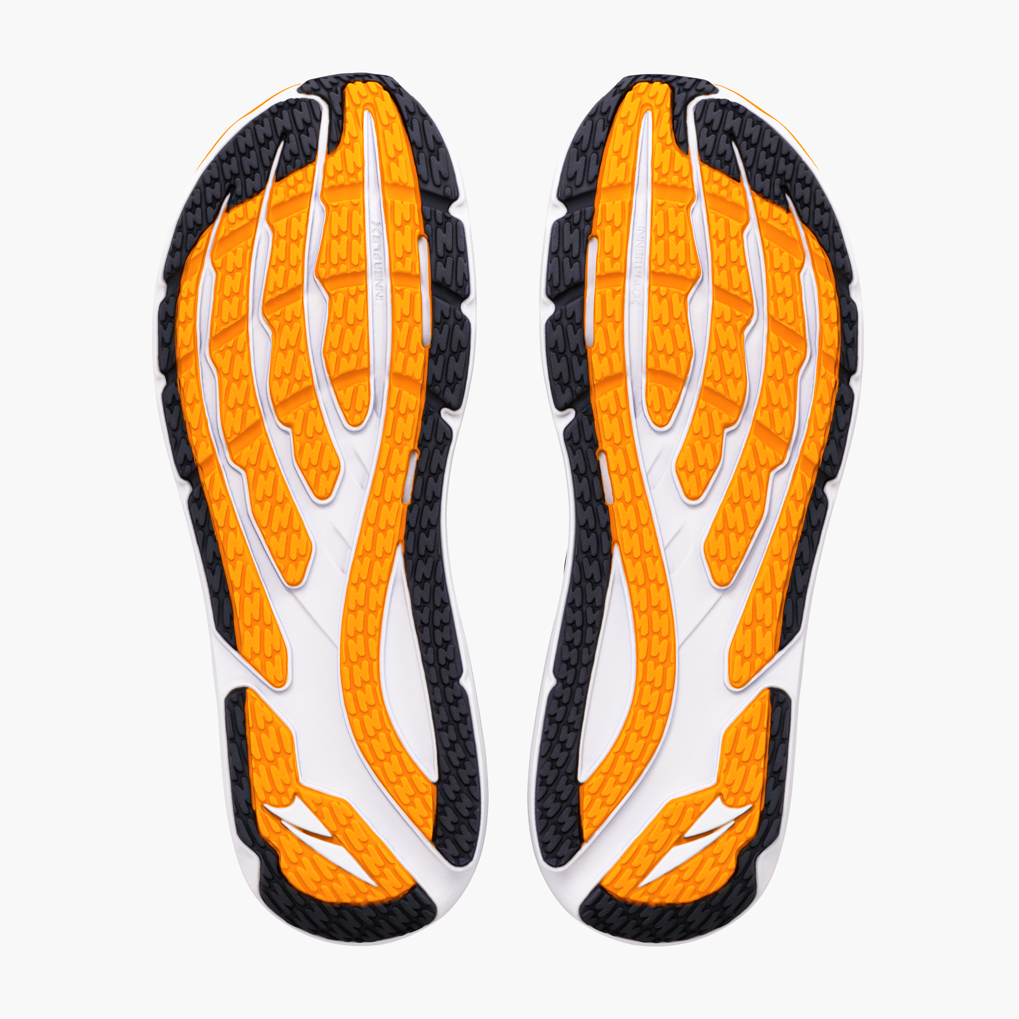 Sole angle shot of Men's Torin St in Blk / Orng Pop / Firy Coral