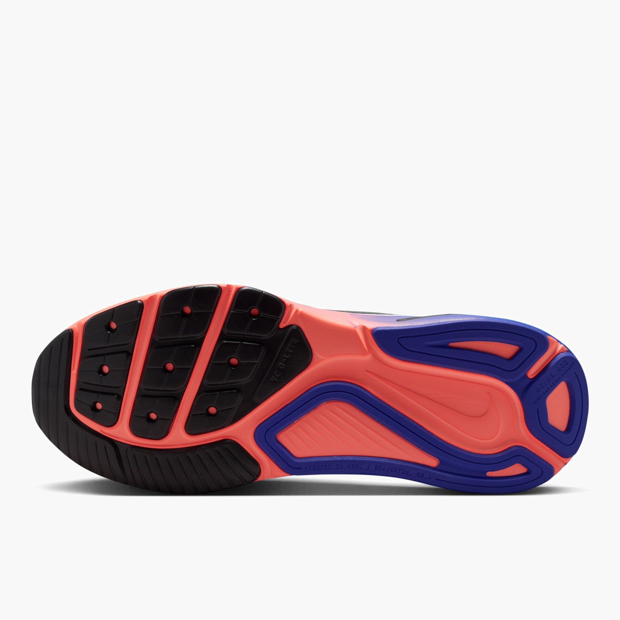 Sole angle shot of Men's Structure 26 in White / Black-Atomic Pink-Racer Blue