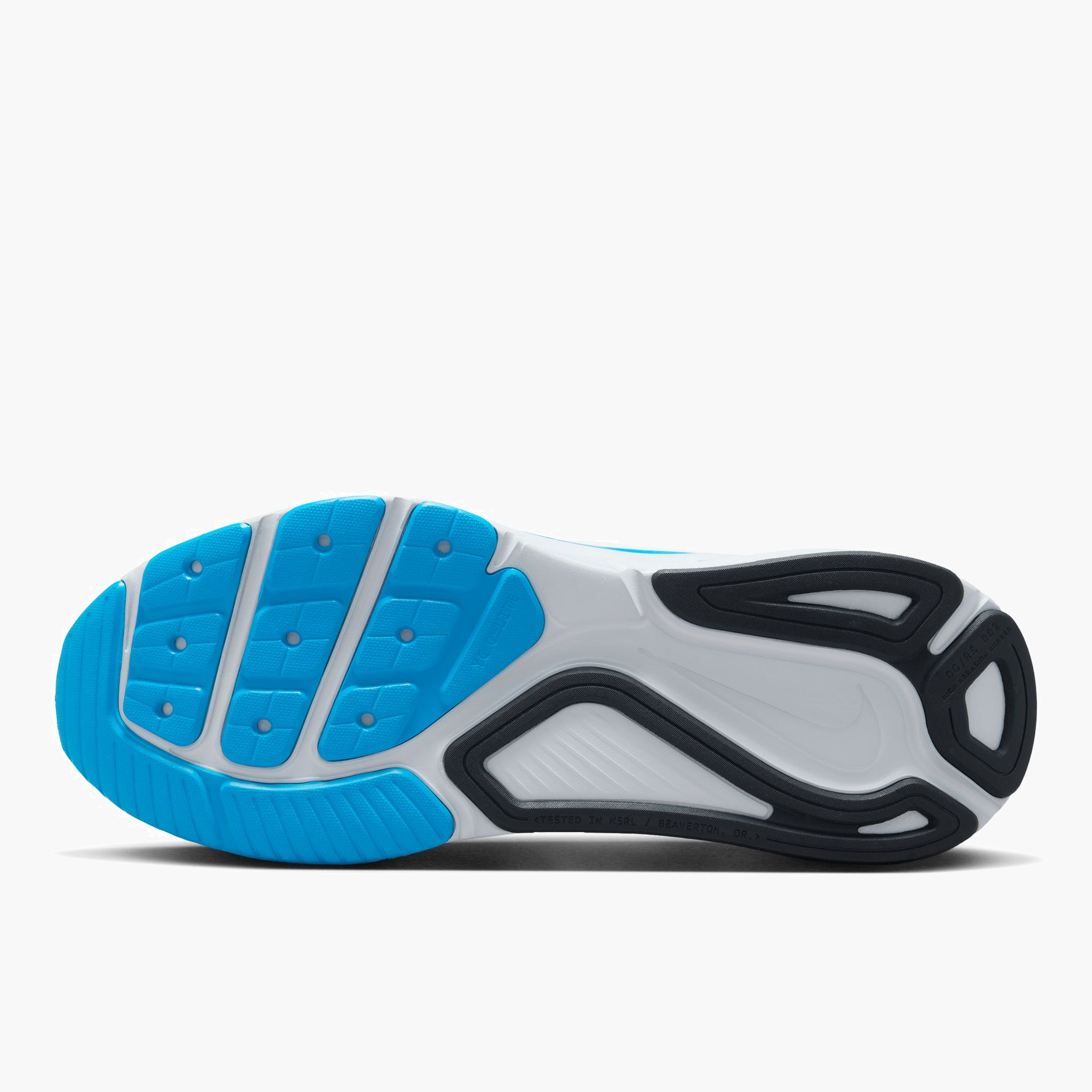 Sole angle shot of Men's Structure 26 in White / Black-Blue Hero-Pure Platinum