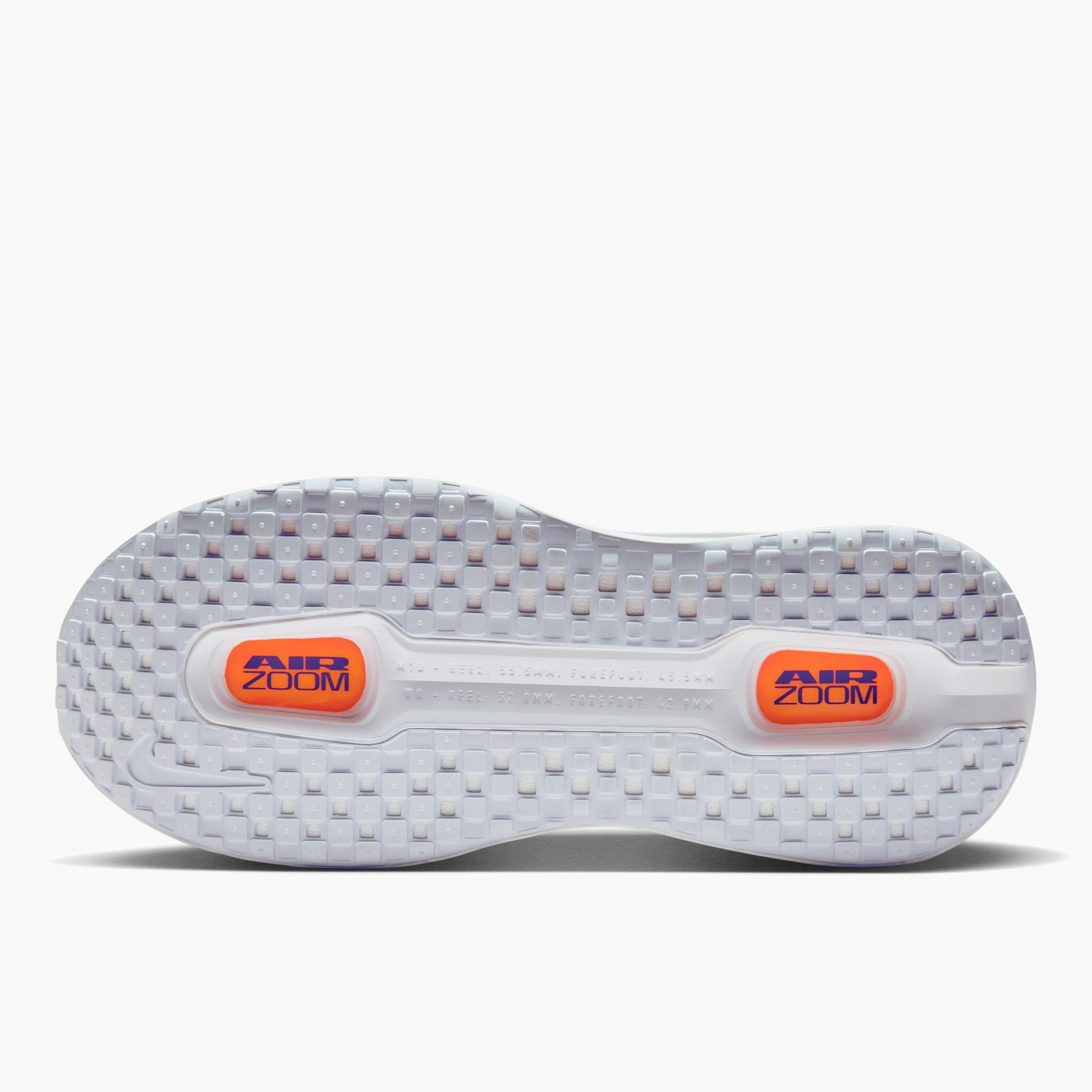 Sole angle shot of Men's Vomero Premium in White / Lapis-Total Orange-Laser Orange