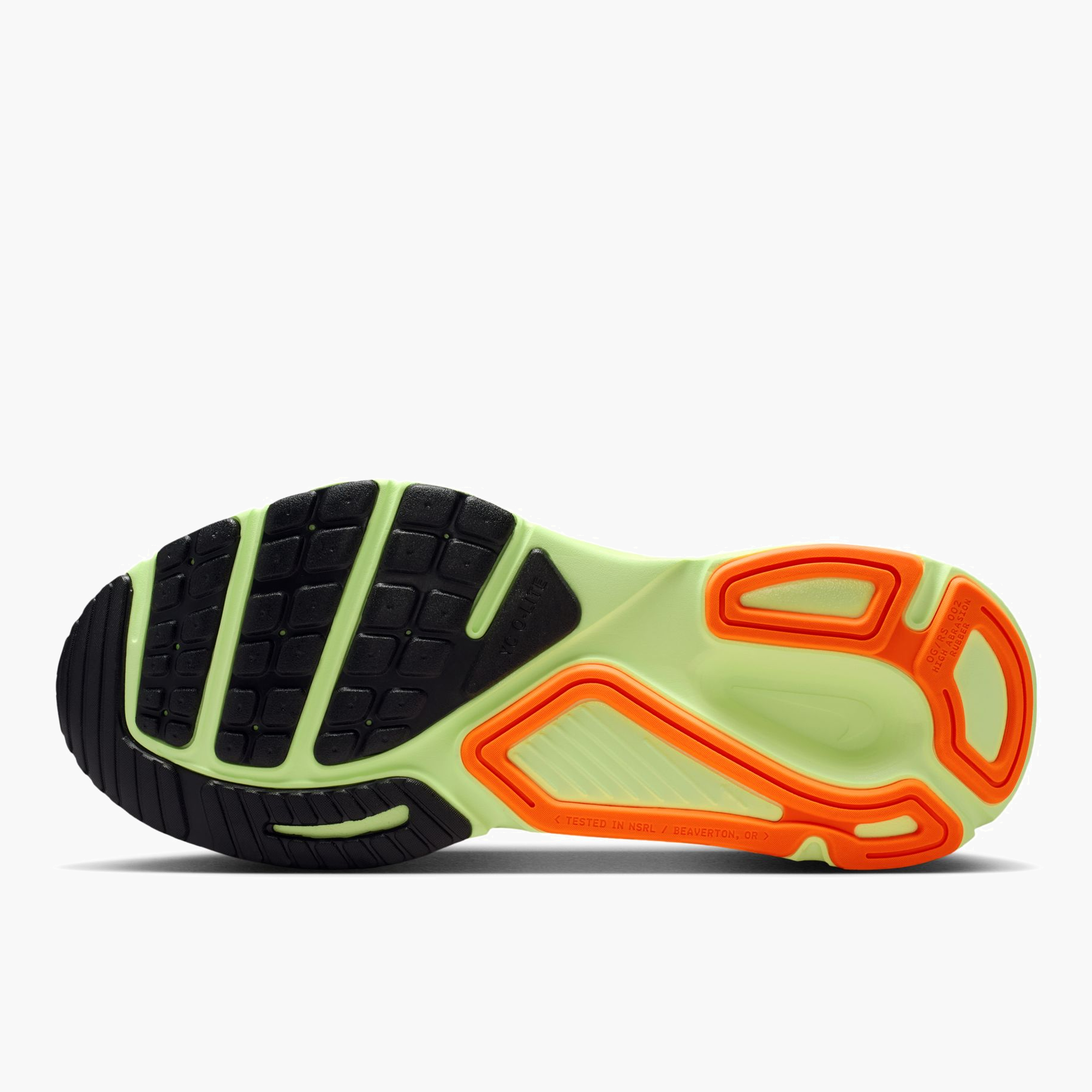 Sole angle shot of Men's Structure Plus in White / Black-Pure Platinum-Volt