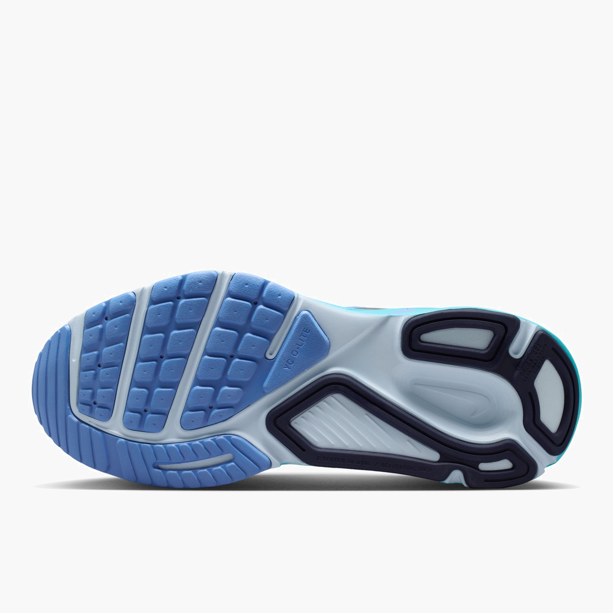 Sole angle shot of Women's Structure Plus in White / Midnight Navy-Royal Pulse