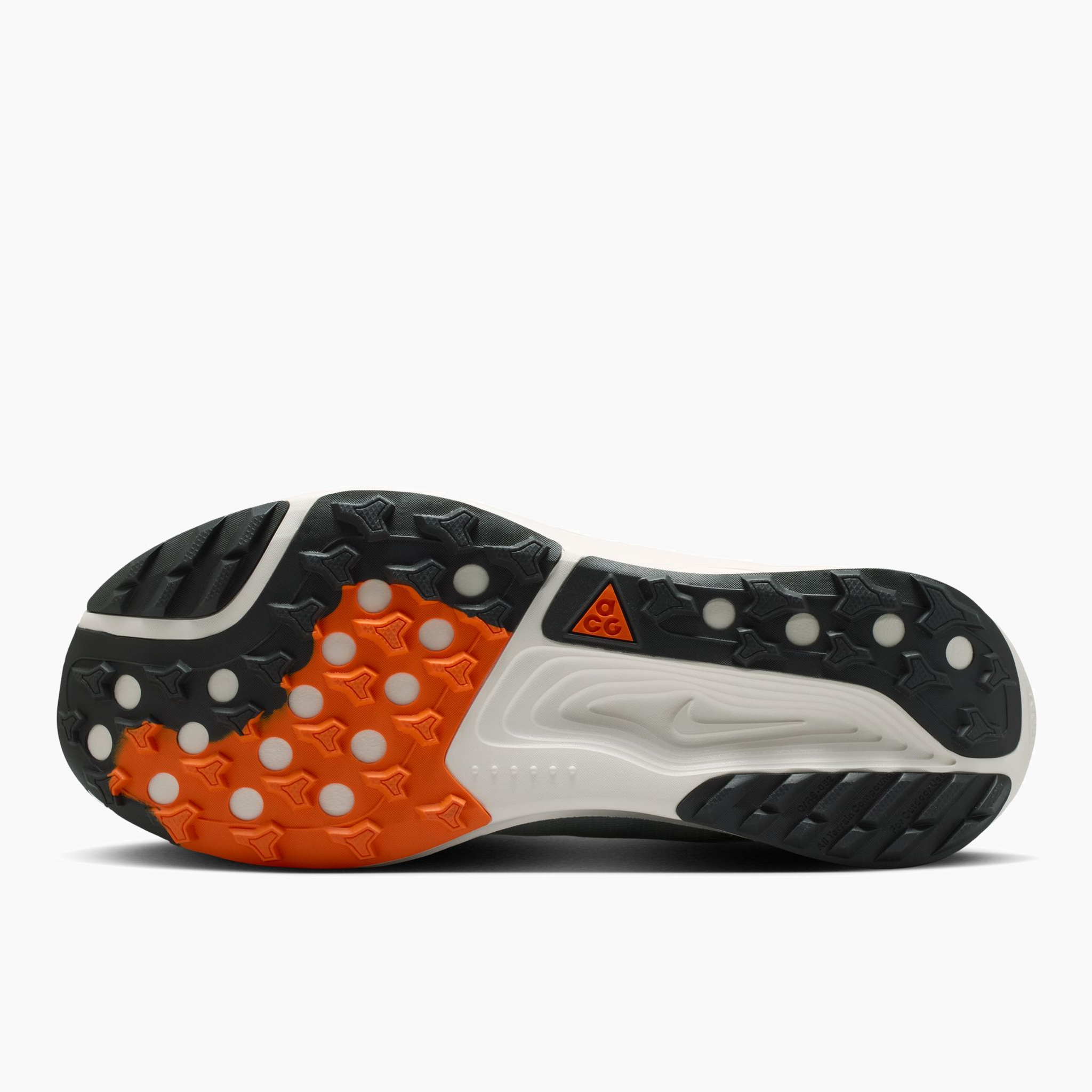 Sole angle shot of Men's ACG Pegasus in Jade Horizon / Phantom-Light Silver