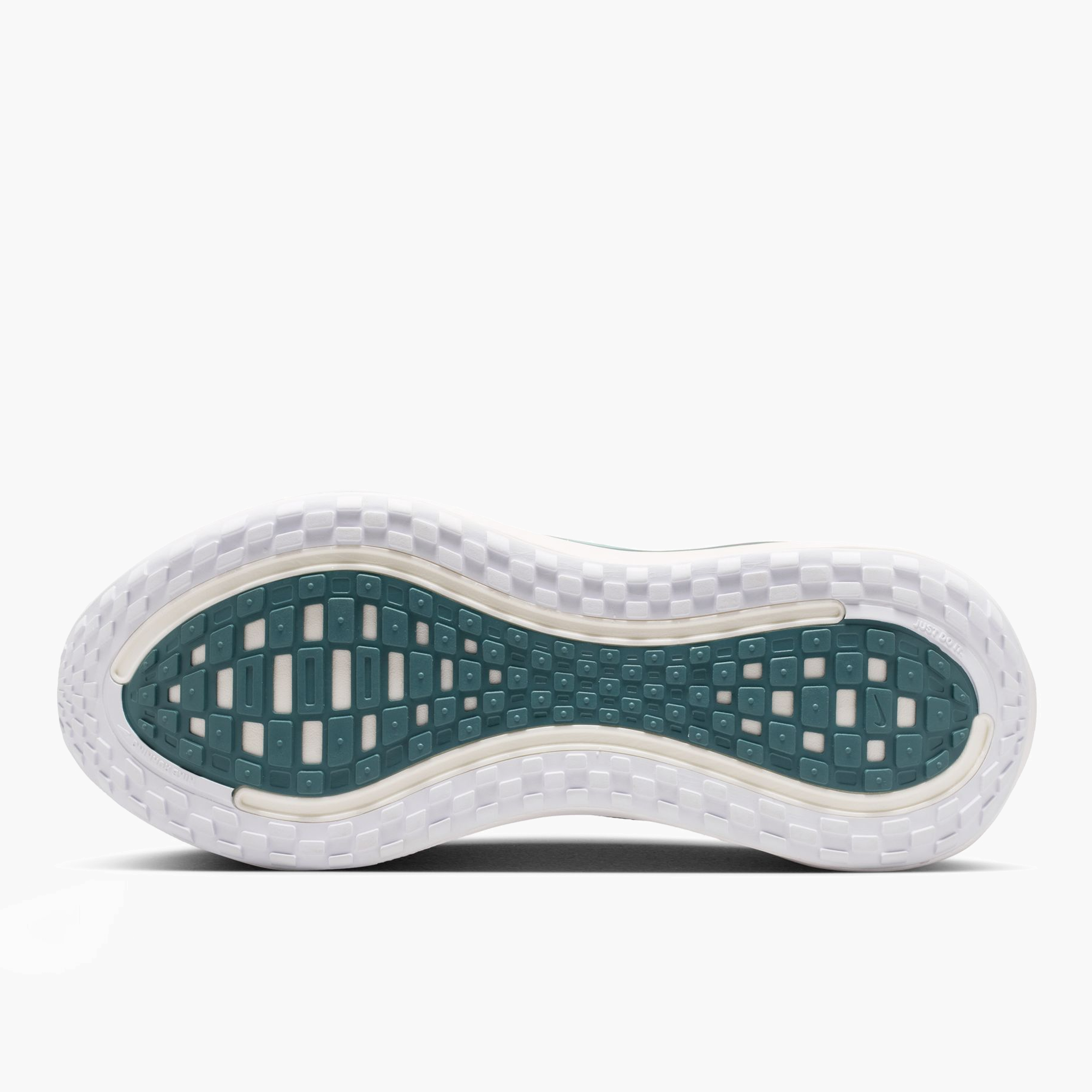 Sole angle shot of Men's Vomero Plus in White / Black-Mineral Slate-Hyper Pink