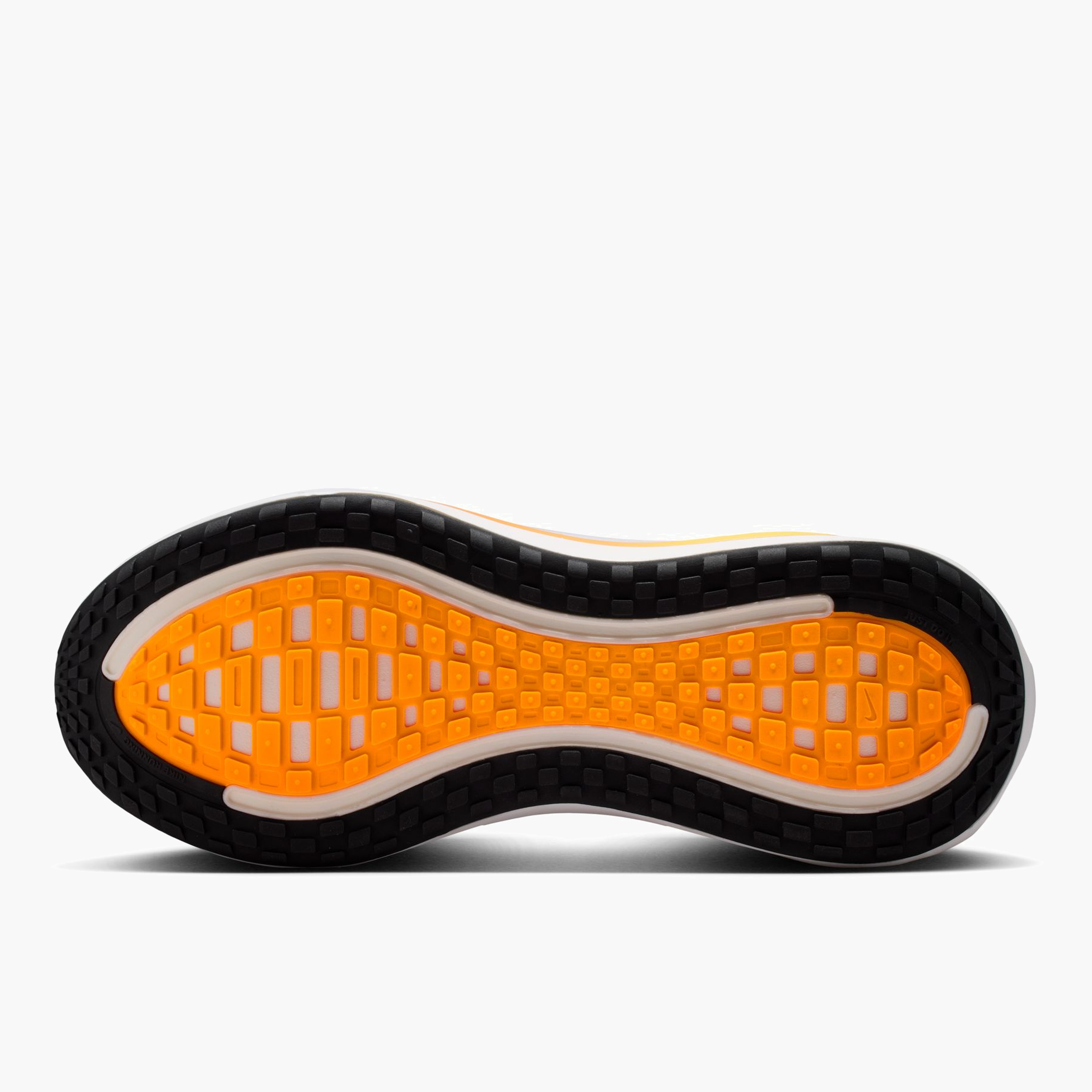 Sole angle shot of Men's Vomero Plus in Hydrogen Blue / Black-White-Total Orange