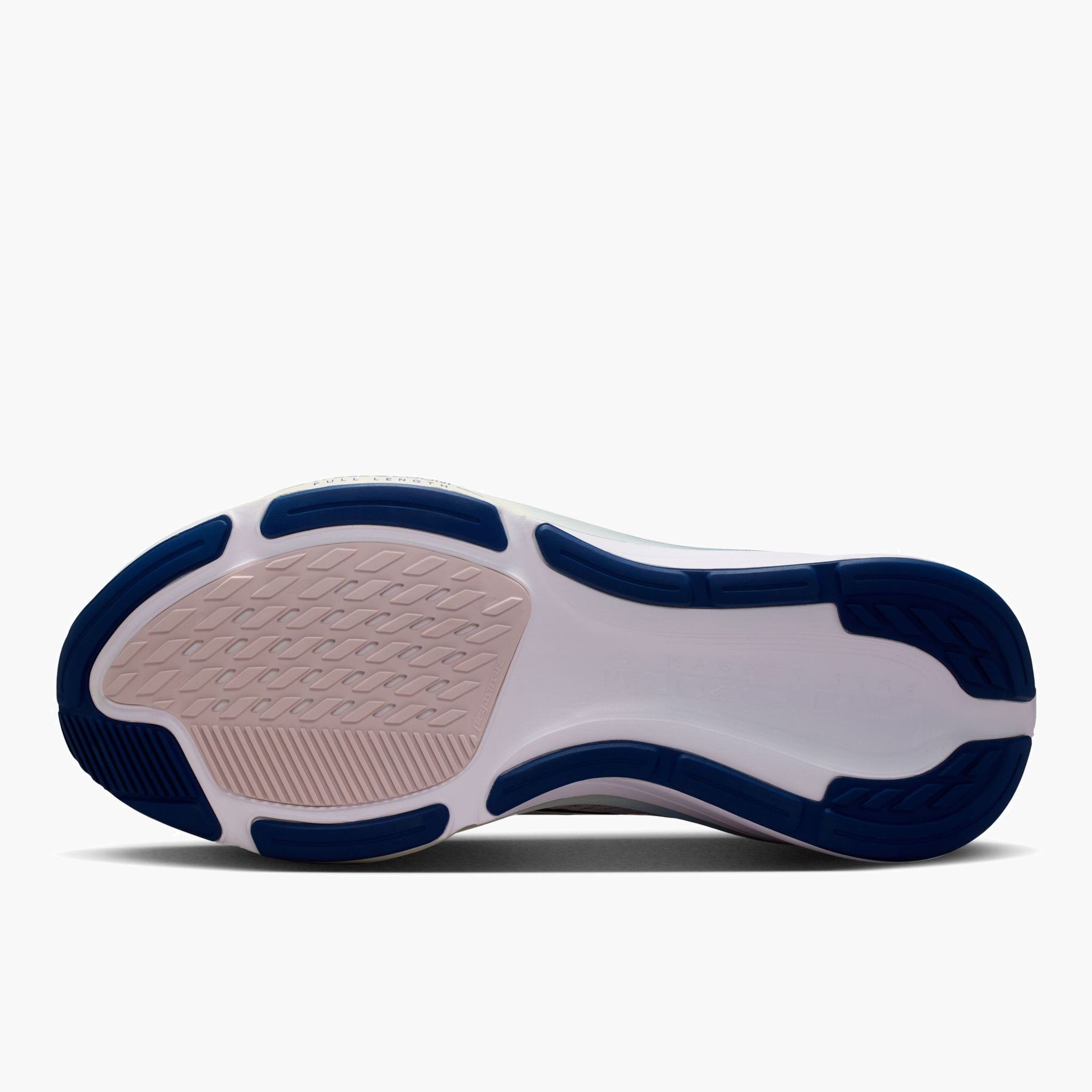 Sole angle shot of Women's Pegasus 42 in Bleached Lilac / Blue Void-Work Blue