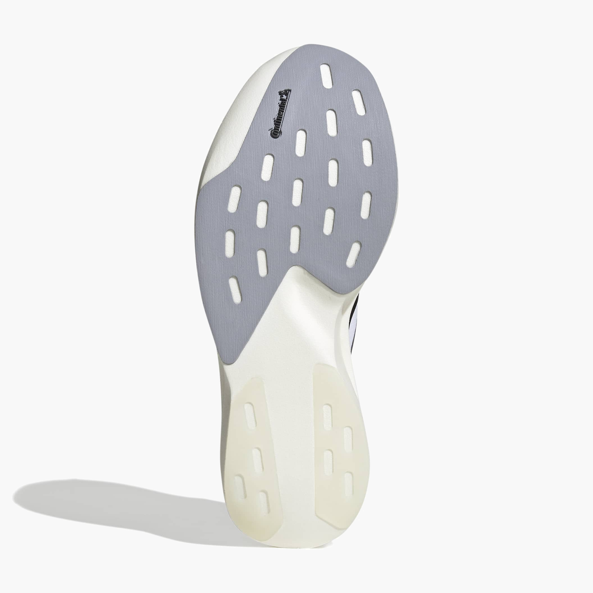 Sole angle shot of Men's Evo SL Woven in Ftwwht / Cblack / Dshgry