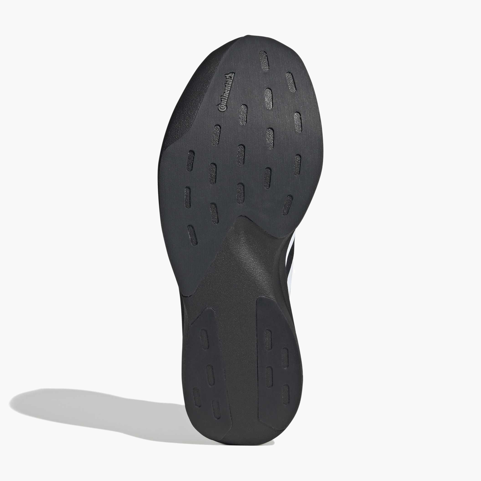 Sole angle shot of Men's Evo SL Woven in Cblack / Ftwwht / Carbon