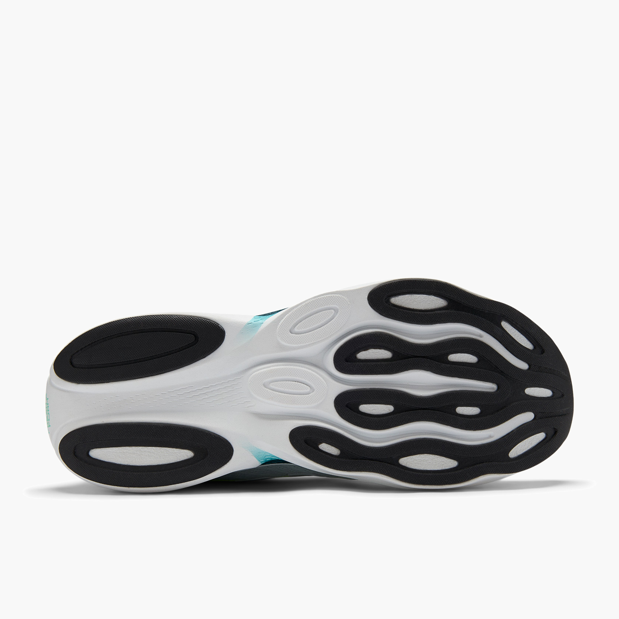 Sole angle shot of Men's Ellipse v1 in Deepend / Glintblue / Medusagreen