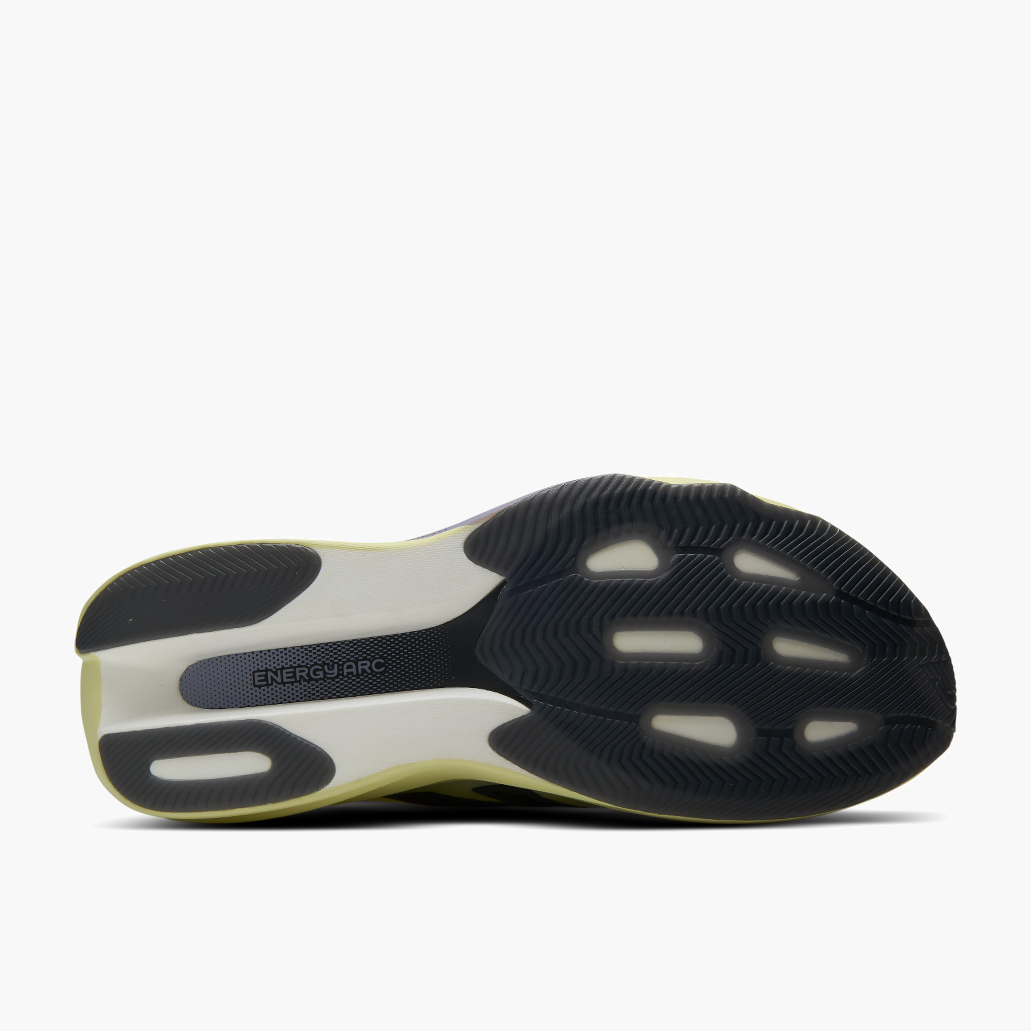 Sole angle shot of Men's Supercomp Rebel v1 in Pistachiobutter / Morel