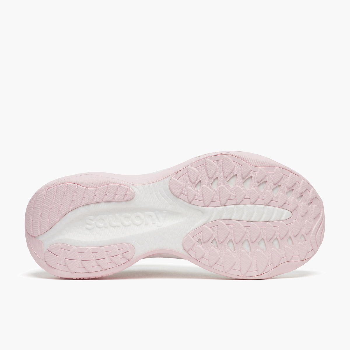 Sole angle shot of Women's Ride 19 in White / Silk