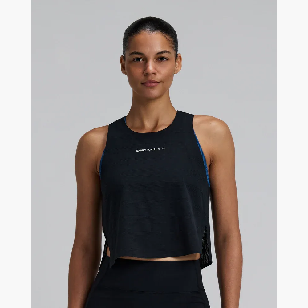 Women s CoolGrid Race Singlet in Black - 2