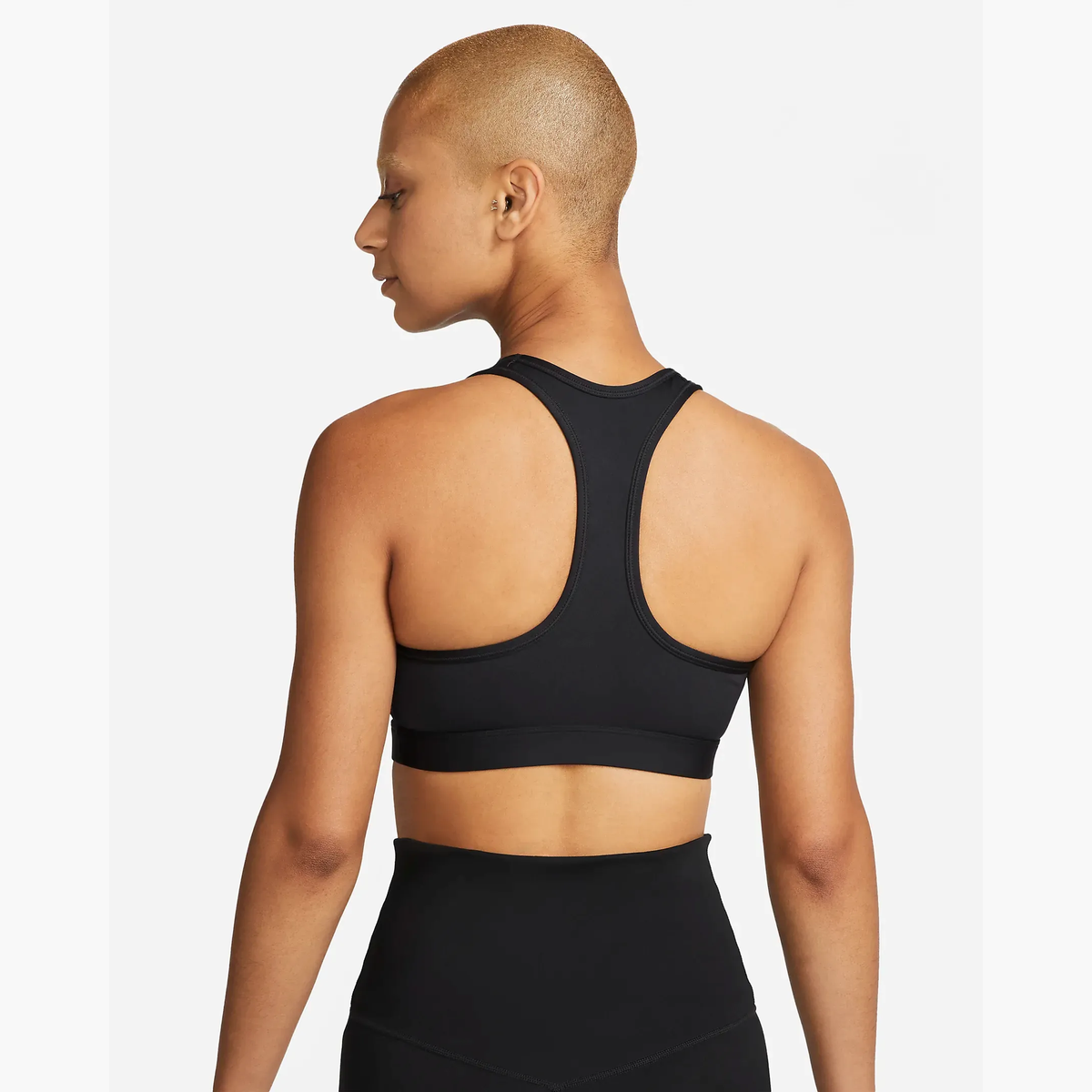 Swoosh Medium Support Bra in Black - 3