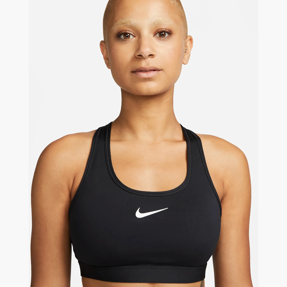 Swoosh Medium Support Bra in Black - 4