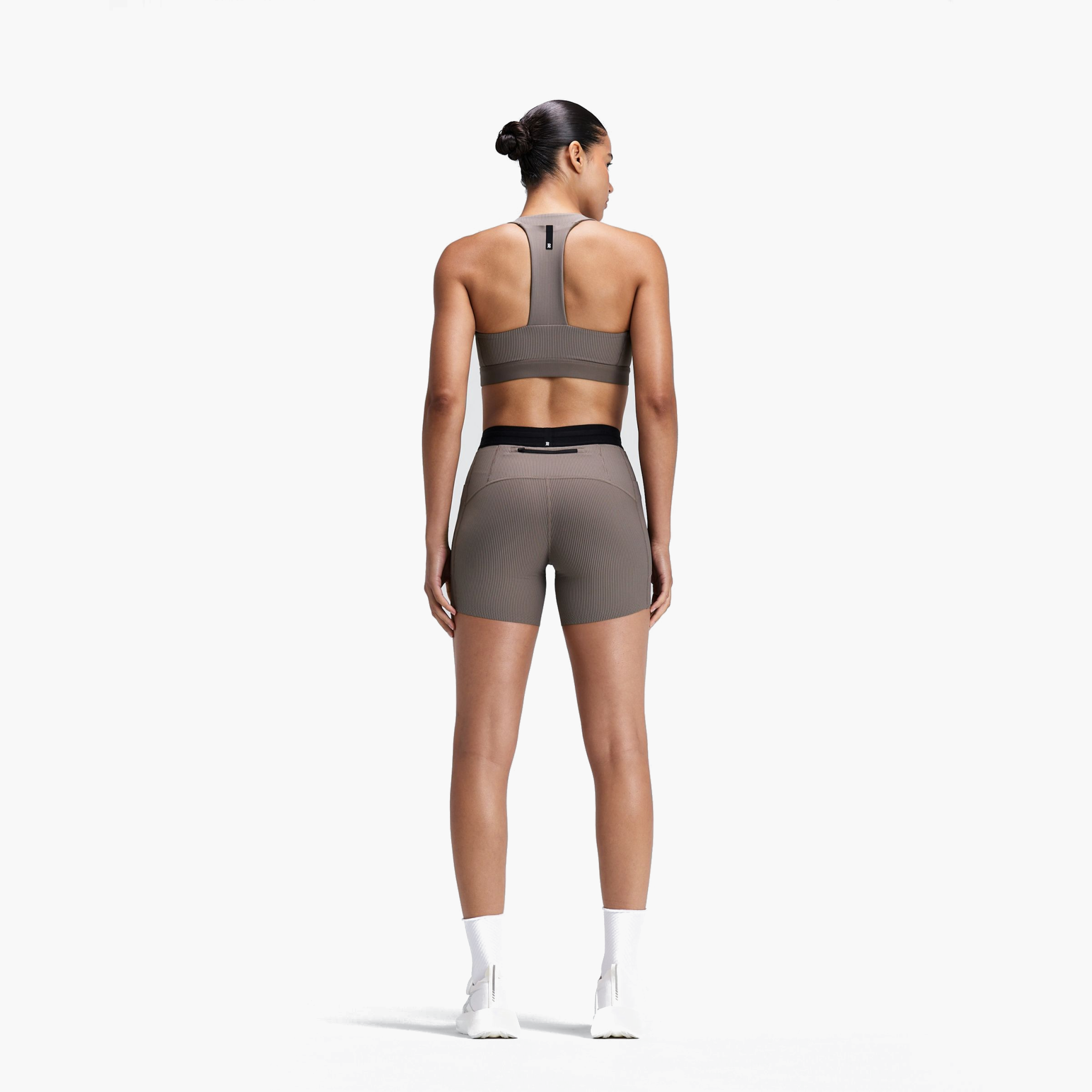 Women's Striped Cadence Scoop Neck T-Back Run Bra