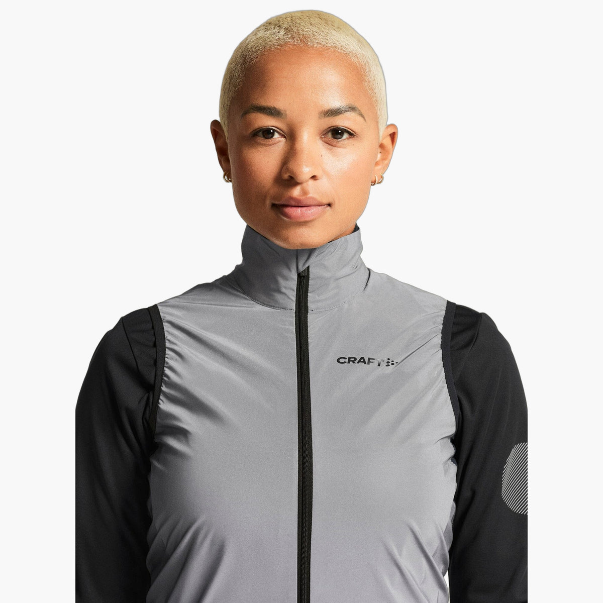 Women's Adv Essence Lumen Wind Vest — editorial source 3 [1916662-REFLECTIVE]