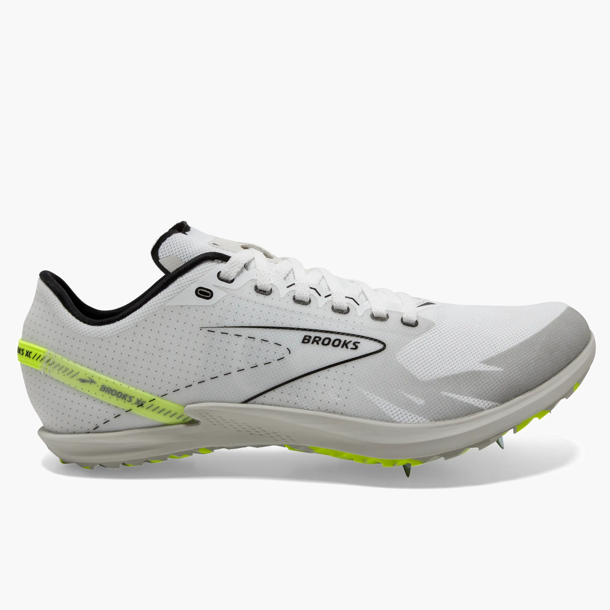 Lateral angle shot of All Gender Draft XC in White / Black / Nightlife