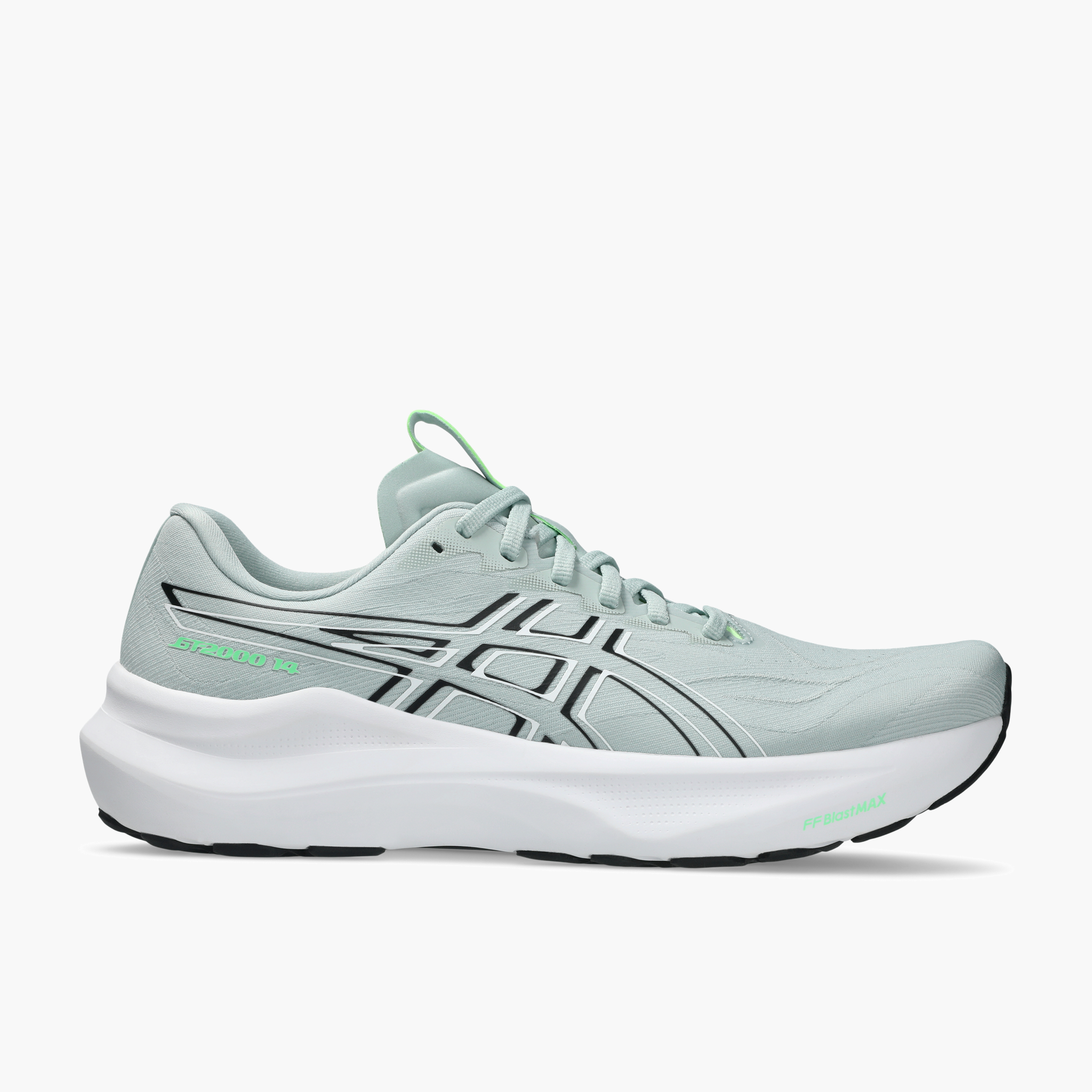 Lateral angle shot of Men's GT-2000 14 in Cold Moss / Black