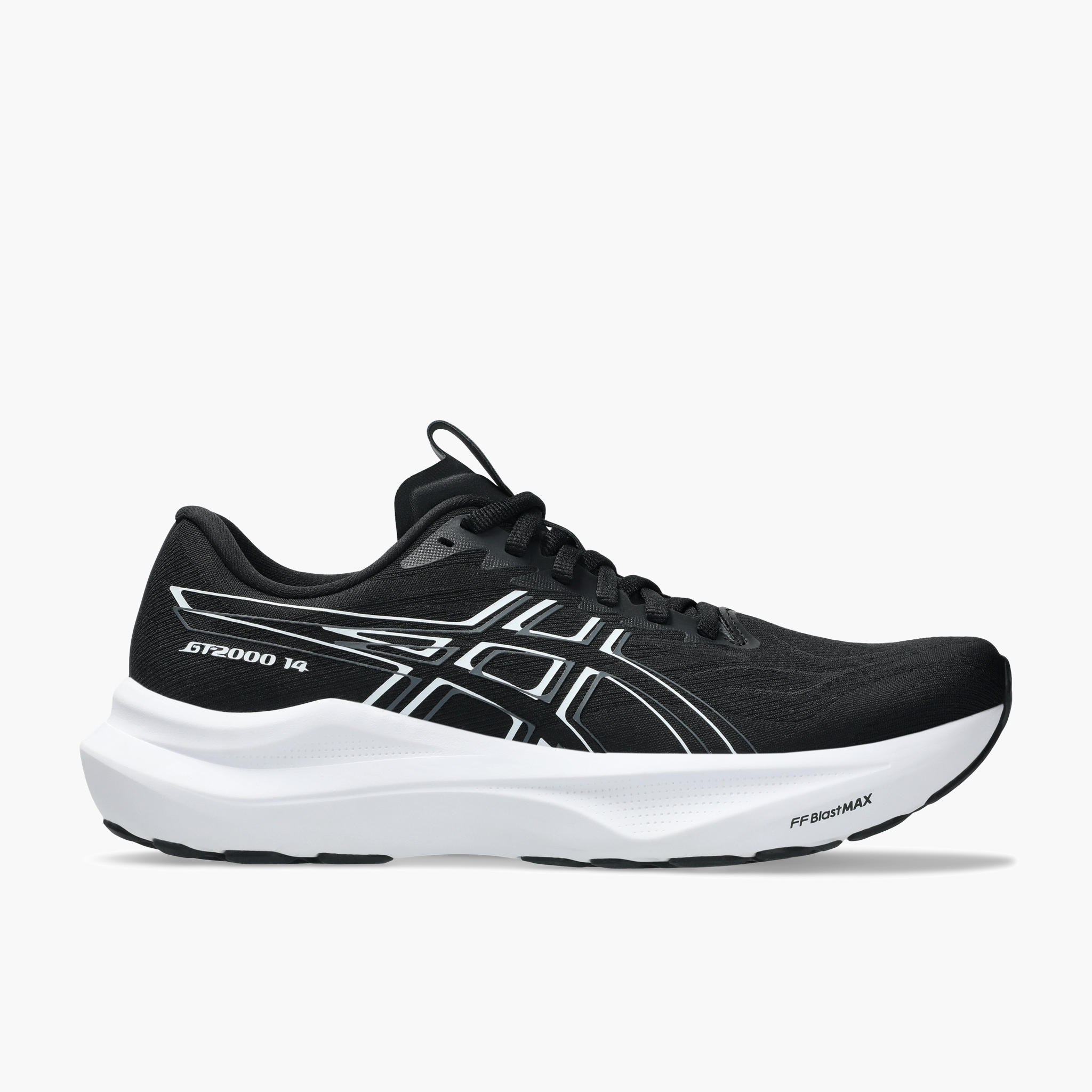 Lateral angle shot of Women's GT-2000 14 in Black / White