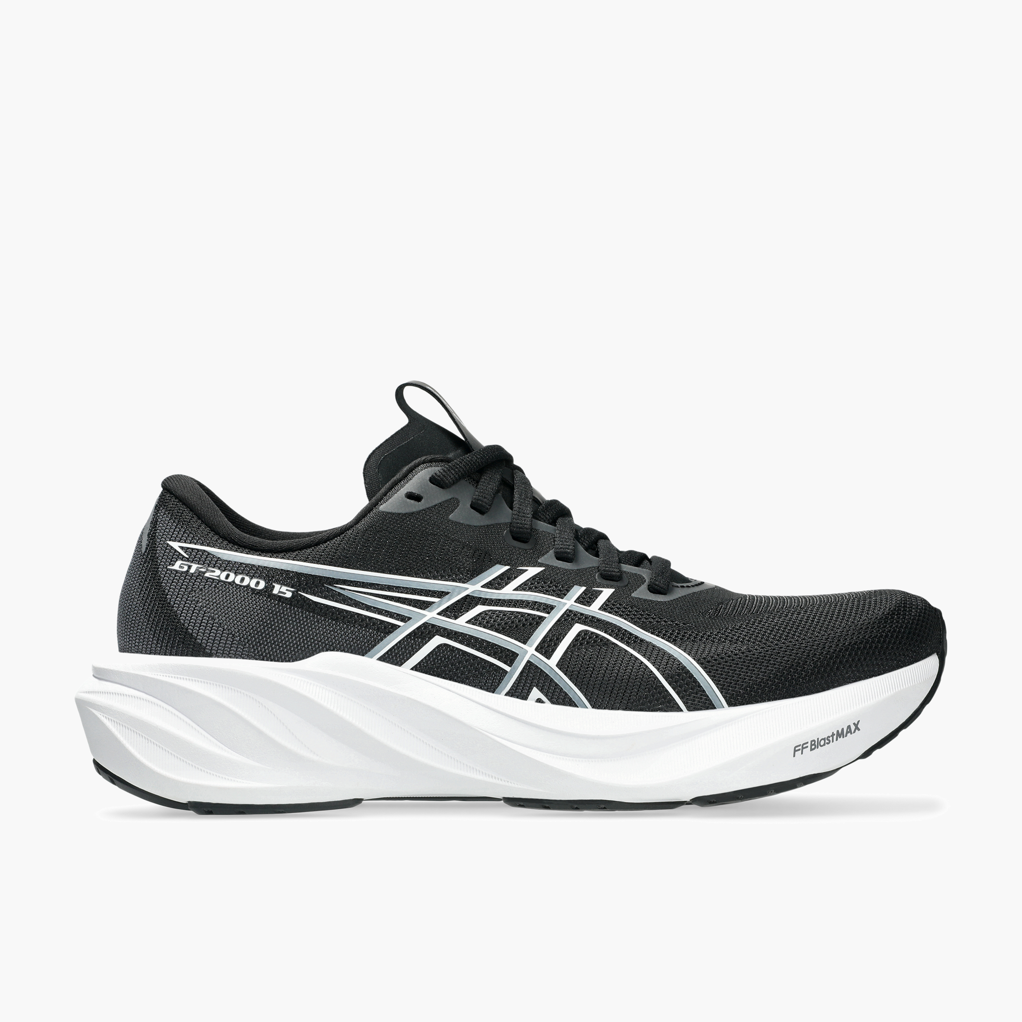 Lateral angle shot of Women's GT-2000 15 in Black / White