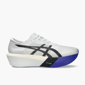 Lateral angle shot of All Gender Metaspeed Sky in White / Cobalt Burst