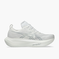 Lateral angle shot of All Gender Megablast in White / Piedmont Grey