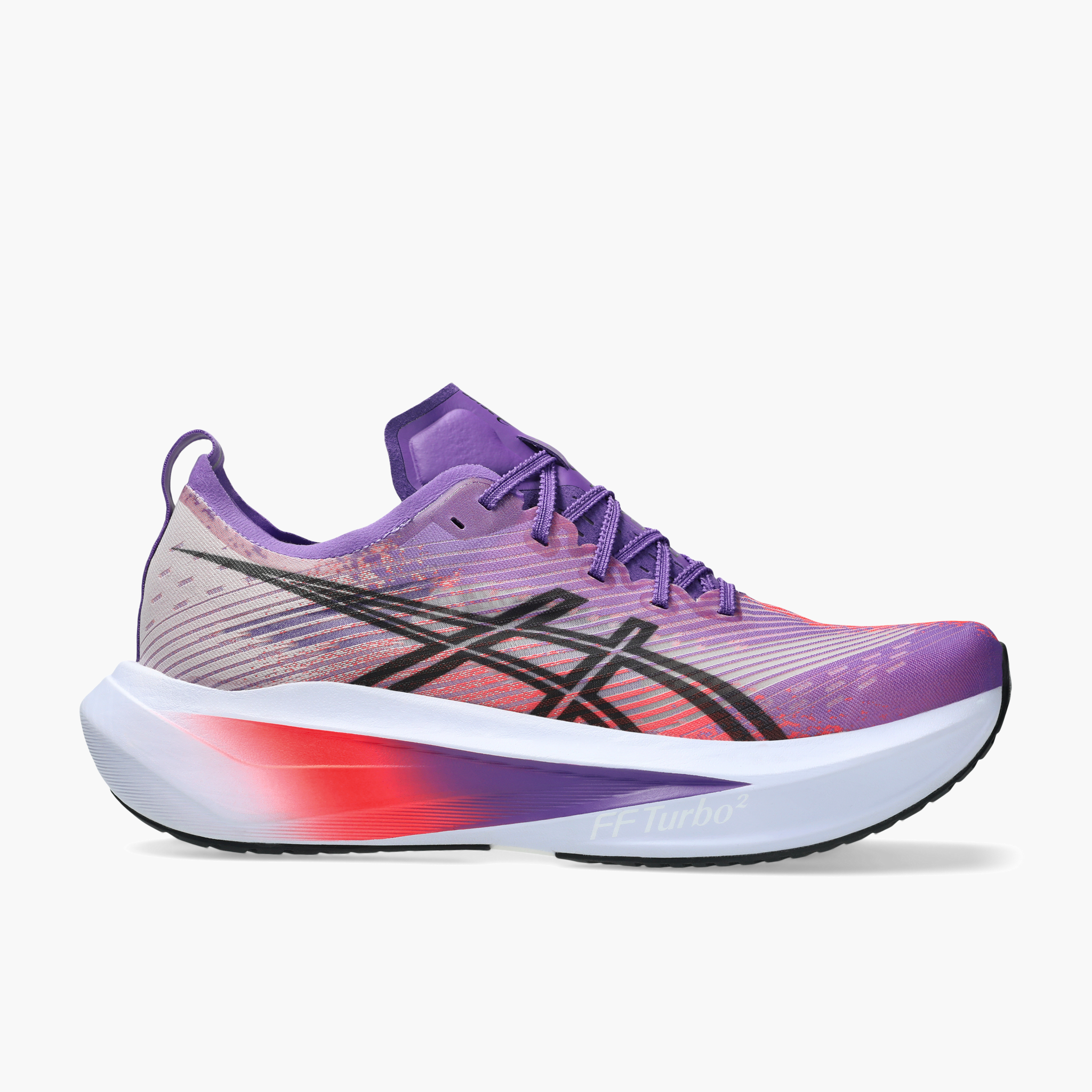 Lateral angle shot of All Gender Megablast in Edo Purple / Black