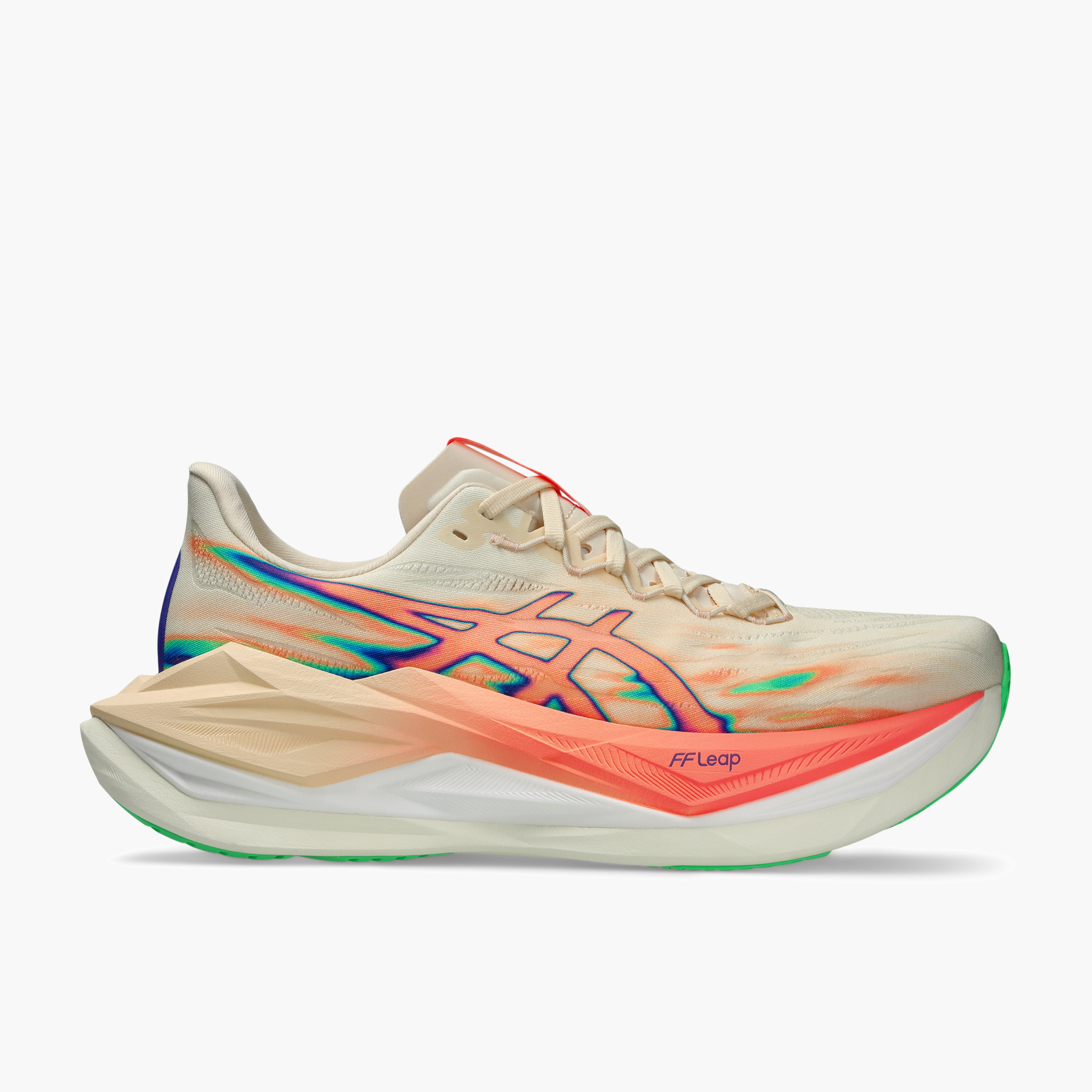 Lateral angle shot of All Gender Superblast 3 in Seashell / Sun Coral