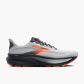 Lateral angle shot of Men's Ghost 17 in Oyster Mushroom / Orange / Ebony