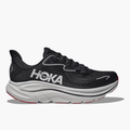 Lateral angle shot of Men's Clifton 10 in Black  /  Silver