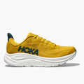 Lateral angle shot of Men's Clifton 10 in Yellow Gold  /  Tidal Wave