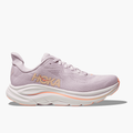 Lateral angle shot of Women's Clifton 10 in Lilac Cream  /  Tangerine Glow