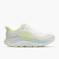 Lateral angle shot of Women's Clifton 11 in Frost  /  Neon Yuzu