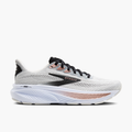 Lateral angle shot of Women's Ghost 17 in White / Black / Rose Gold