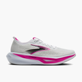 Lateral angle shot of Women's Hyperion 3 in White / Luminary / Cyber Pink