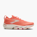 Lateral angle shot of Women's Glycerin Flex in Peach Echo / Coral / Coconut