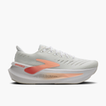 Lateral angle shot of Women's Glycerin Max 2 in White / Coral / Peach