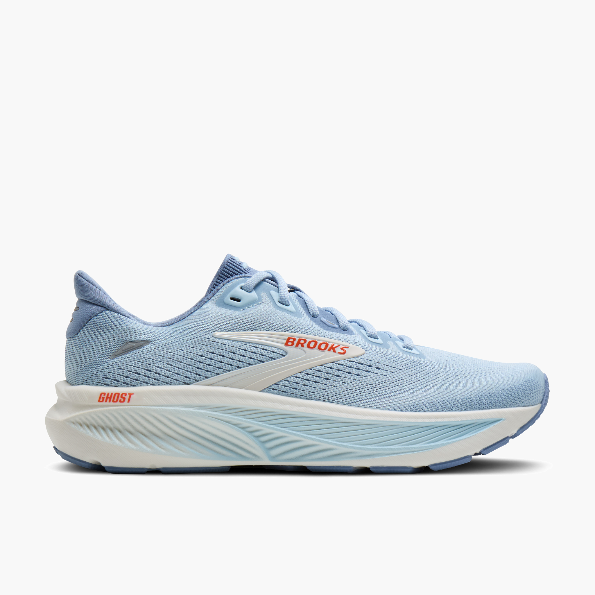 Lateral angle shot of Women's Ghost 18 in Nantucket / Tigerlily / Coconut