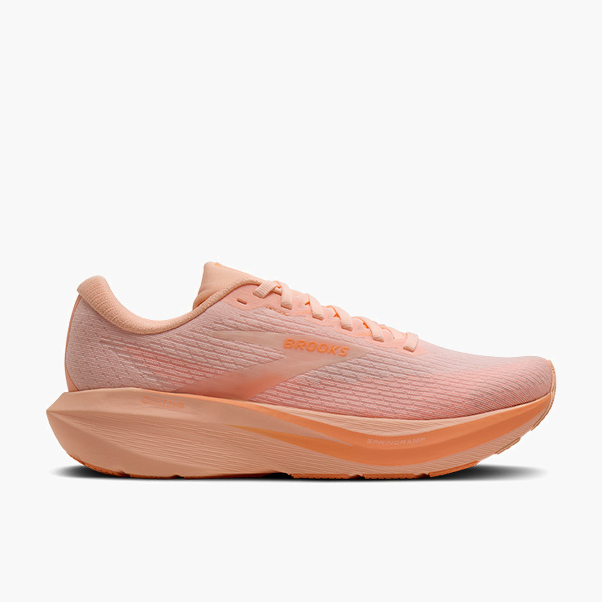 Lateral angle shot of Women's Ghost Amp in Peach / Peach / White